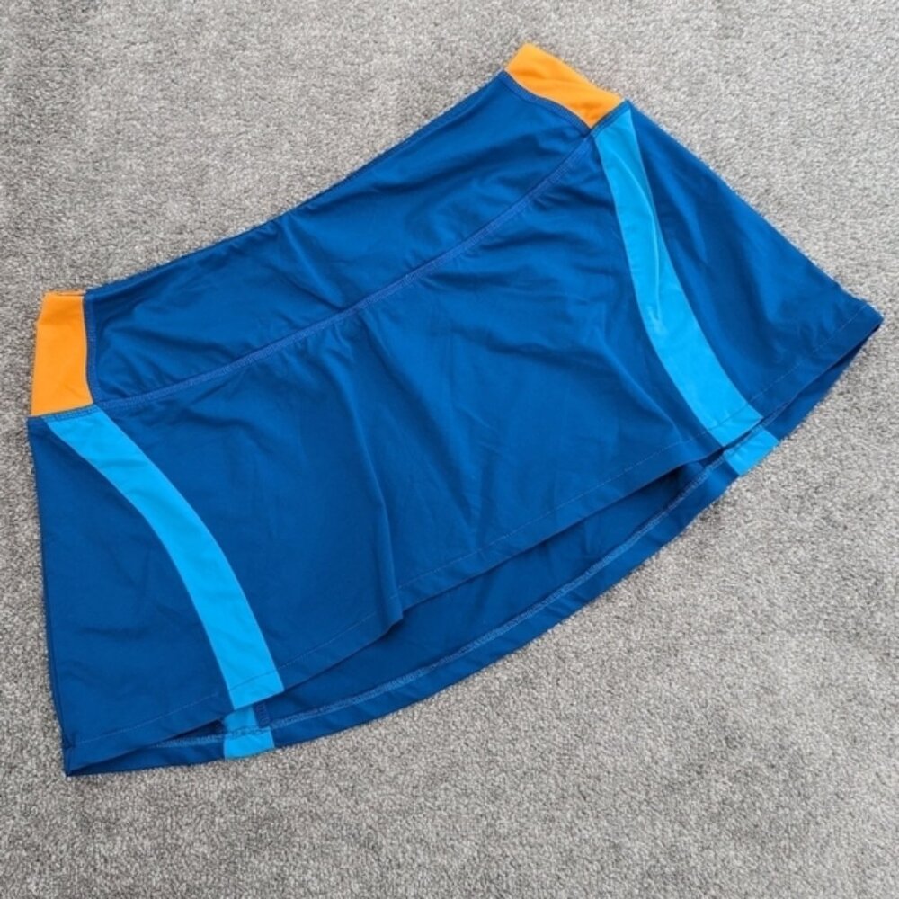 TONIC Active Bianca Tennis Skort Illusion Small Blue and Orange size Medium
